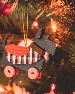 Елочная игрушка - Скотч черный 9005