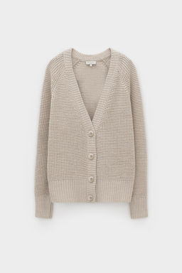 ЕВ 30255/ш/кремовый кардиган жен