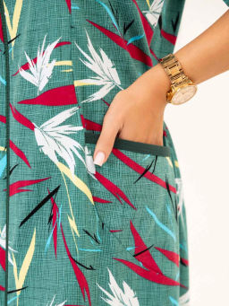 Халат женский, цвет зеленый