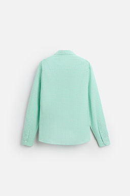 TEXTURED CHECK SHIRT - Zara фото 8