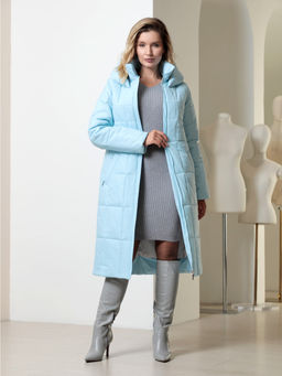 25417 Пальто голубой - Dizzyway фото 3