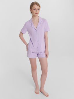 Пижама женская Mark Formelle хлопок с эластаном лиловая
