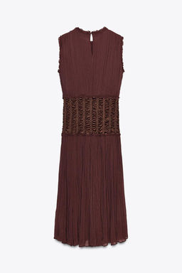 ZW COLLECTION EMBROIDERED WAIST DRESS - Zara фото 7