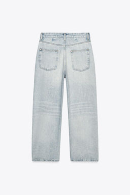 JEANS ZW COLLECTION RELAXED MID-WAIST - Zara фото 7