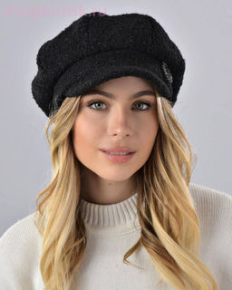 Восьмиклинка букле пайетка Кепка флис (56-58)