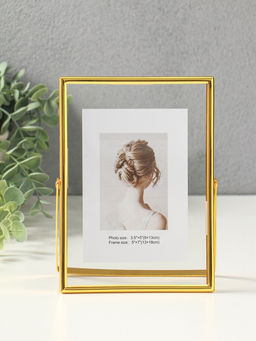 Фоторамка для фото 13×18 см «Лофт», золото гальваника, металл, 1.2×14×18.8 см