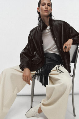 ZW COLLECTION FAUX LEATHER JACKET