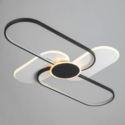 Светильник «Лайн» LED 90 Вт 4000К черно-белый 110×67×6 см BayerLux
