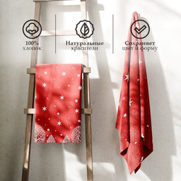 Полотенце махровое Этель. Снежный вечер, 50?90 см, хлопок 100%  фото 2