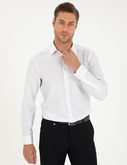 Рубашка Pierre Cardin Regular Fit длинный рукав белая
