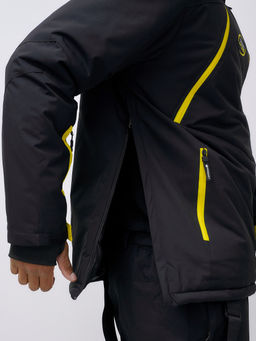 Горнолыжный костюм анорак мужской зимний черного цвета 389Ch - Leifensh фото 21