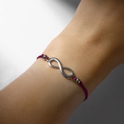 Браслет Dream путешествуй, цвет фиолетовый, d=6 см