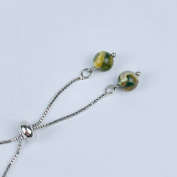 Браслет регулируемый из океанической Яшмы - Радуга самоцветов фото 3