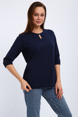 Кофта женская из футера 2-н Анфиса темно синий