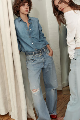 TRF DENIM SHIRT - Zara фото 6