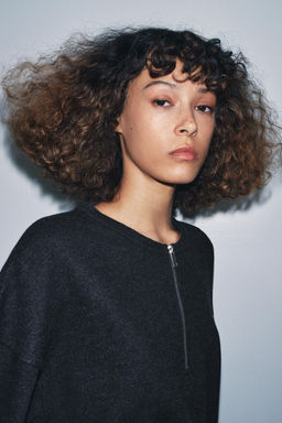 SOFT RIB ZIP-UP SWEATSHIRT - Zara фото 2