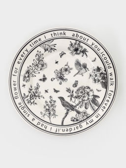 Чайная пара «Птичка», 2 предмета: чашка 250 мл, блюдце, фарфор, белая