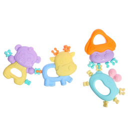 Погремушки - прорезыватели для зубов «Забавные зверята», набор 4 шт.