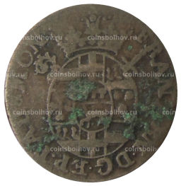 Монета 4 пфеннига 1718 года Германские государства Падеборн