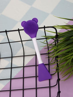 Двусторонняя кисть-щётка для лица "Polar Clean", purple