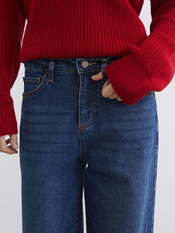 Wideleg Kad?n Jean Pantolon