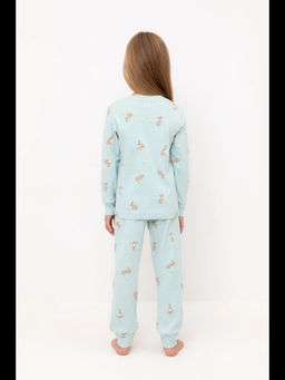 Crockid _ К 1552/голубой опал,кролики и цветы пижама дет  фото 5