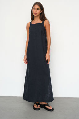 Сарафан длинный D010 1_NAVI/Темно-синий