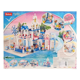 Конструктор Розовая Мечта Sluban «Дом с бассейном», 446 деталей