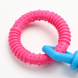 Игрушка жевательная Всегда вместе!, TPR, 18,5 см, круг/конфета/шестерёнка - Пижон фото 3