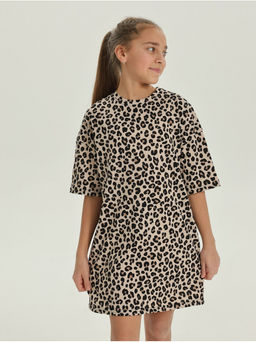 Платье домашнее Леопард Коричневый девочка - София фото 3