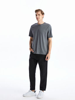 Bisiklet Yaka Penye Erkek Ti??rt