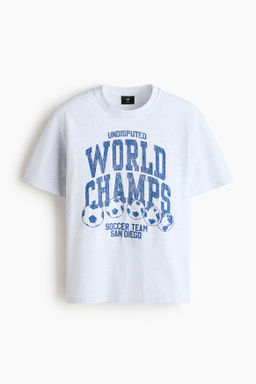 Camiseta con motivo estampado Loose Fit - H&m фото 31