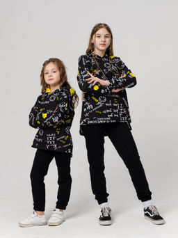 884Д Худи детское "Желтые смайлики"