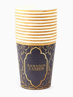 МП Набор бумажной посуды «Ramadan», синий, 12 персон