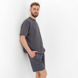 Футболка мужская MIST Men&apos;s casual размер 48, графитовый