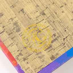 Шкатулка книга - сейф Портрет девушки. Пятна краски, дерево, искусственная кожа, тиснение, 21?13?5 см