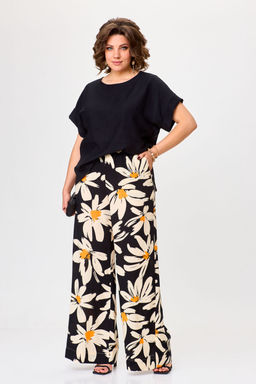 Костюм Michel Chic 1384 черный, ромашка  фото 3