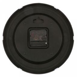 Часы настенные Монумент д23,5см, h4см, мягкий ход, циферблат Мрамор серый; цифры арабские, черный; корпус пластик, белый; в коробке (Китай) - Домашняя мода фото 3