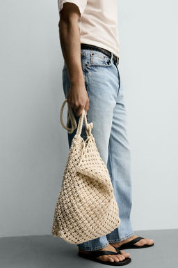 BOLSO DE HOMBRO MACRAM? / Marr?n Arena - Zara фото 4