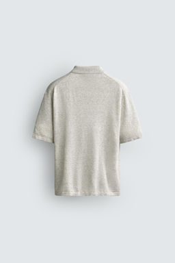 POLO PUNTO C??AMO - ALGOD?N / Gris vigor?