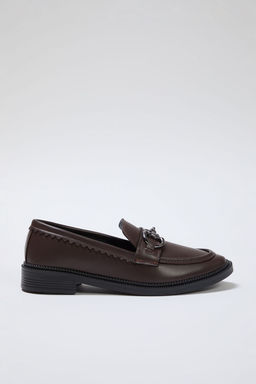 Trendyol Shoes Siyah Toka Detayl? Duz Kad?n Loafer Ayakkab? TAKSS25LA00002 - Trendyolmilla фото 6