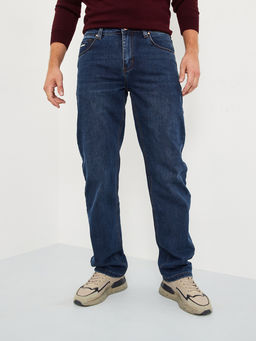 Утепленные мужские джинсы широкого кроя с начесом MOSSMORE