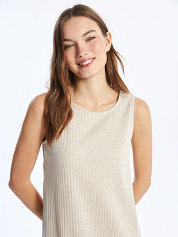 Kad?n Bisiklet Yaka D?z Gecelik