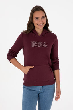Kad_n Bordo _ardonlu Kap__onlu Basic Sweatshirt - U.s. polo assn фото 3
