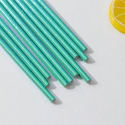 Трубочки Голубые, 10 шт - Страна карнавалия фото 2