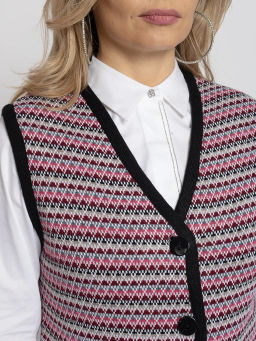 Жилет В 2367/бордовый