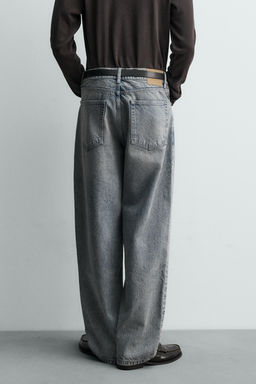 JEANS BAGGY FIT / Gris azul - Zara фото 3