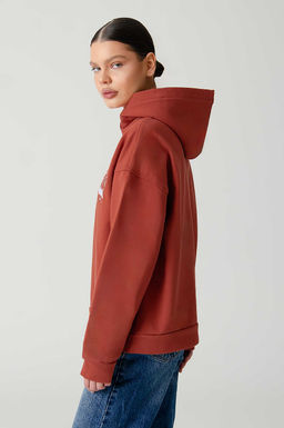 Арт. 15126 Худи женское с капюшоном  44-52  (5 шт) Цвет:терракотовый