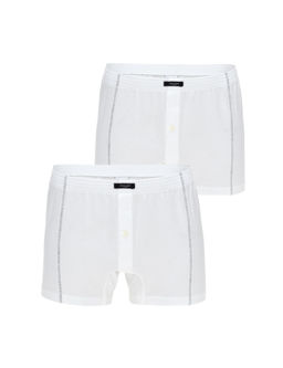 Beyaz Pamuklu 2li Boxer