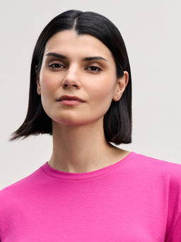 Футболка из хлопка с завязкой на спине / Zarina  фото 6